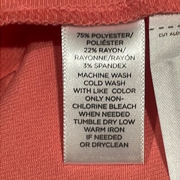 LOFT Peach Drop Waist Dress - Size 0 - Picture 4 of 6